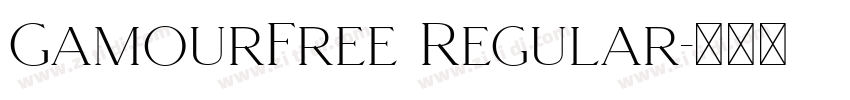 GamourFree Regular字体转换